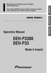 Pioneer DEH-P3300 Owner's Manual