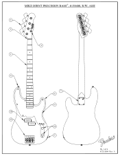 Fender Mike Dirnt Road Worn Precision Bass Mike Dirnt Precision Bass Service Diagrams