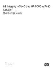HP rp7440 User Service Guide, Fourth Edition - HP Integrity rx7640 and HP 9000 rp7440 Servers