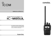 Icom IC-M85UL Basic Manual spanish