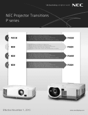 NEC NP-P452W P Series Transition Flyer
