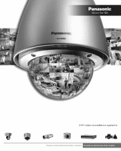 Panasonic WV-SC386 Video Surveillance Product Catalog