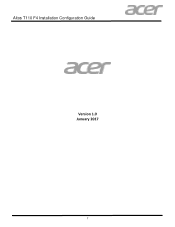 Acer Altos T110 F4 Installation Guide