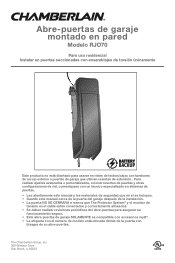 Chamberlain RJO70 RJO70 Owner s Manual - Spanish