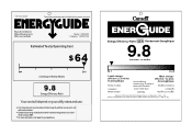 Haier CWH12A Energy Guide Label