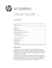 HP T5735 HP ezUpdate Administrator's Guide