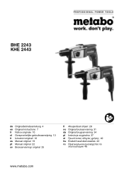 Metabo KHE 2443 Operating Instructions 2