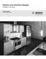 Bosch HIIP054U Installation Instructions