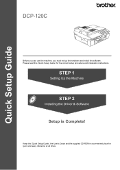 Brother International 120C Quick Setup Guide - English