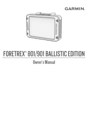 Garmin Foretrex 901 Ballistic Edition Owners Manual