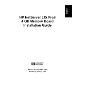 HP LC2000r HP Netserver LXr Pro8 Memory Board
