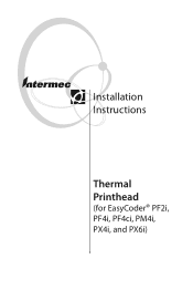 Intermec PF2i Thermal Printhead Installation Instructions