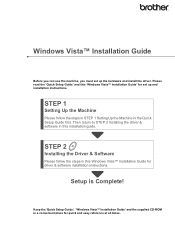 Brother International MFC 7220 Windows VISTA Installation Guide - English