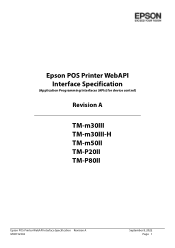 Epson TM-m50II Epson POS Printer WebAPI Interface Specification