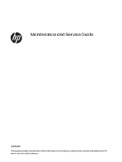 HP Dragonfly Pro Chromebook 14 inch Maintenance and Service Guide