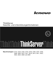 Lenovo ThinkServer TD200x (German) Warranty and Support Information