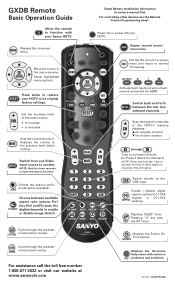 Sanyo DP42849 - 42" LCD TV Manual