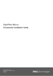 Dell OptiPlex Micro 7020 OptiPlex Micro Accessories Installation Guide