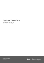Dell OptiPlex Tower 7020 Owners Manual