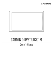 Garmin DriveTrack 71 Owners Manual