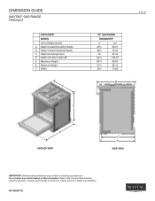 Maytag MGS8800PZ Dimension Guide
