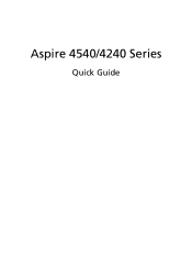 Acer Aspire 4540G Acer Aspire 4540 Notebook Series Start Guide