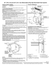 Amana UXD8636DY Dimension Guide