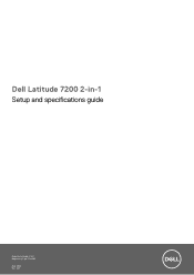 Dell Latitude 7200 2-in-1 Setup and specifications guide
