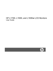 HP L1906v HP L1706i, L1906i and L1908wi LCD Monitors User Guide