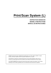 Kyocera KM-6230 Print/Scan System L Instruction Hand Book