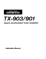Onkyo TX-903 Owner Manual