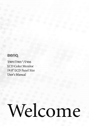 BenQ T905 User Manual