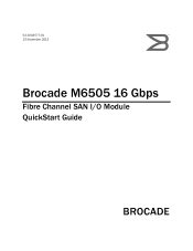 Dell PowerConnect Brocade M6505 Quick Start Guide