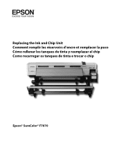 Epson SureColor F7070 Replacing the Ink and Chip Unit