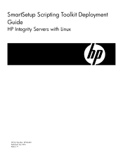 HP BL860c SmartSetup Scripting Toolkit Deployment: HP Integrity Servers with Linux