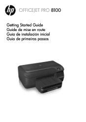 HP Officejet Pro 8100 Getting Started Guide