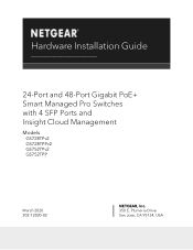 Netgear GS728TPv2 Hardware Installation Guide