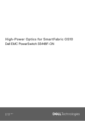 Dell PowerSwitch S5448F-ON High-Power Optics for SmartFabric OS10 EMC