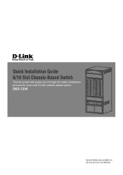 D-Link DES-7210-BASE Quick Installation Guide