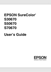 Epson SureColor S50670 High Production Edition Users Guide
