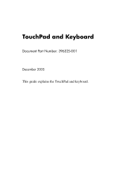 HP nc6140 TouchPad and Keyboard