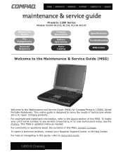 HP Presario 12XL Presario 1200 Series Models XL101-XL113, XL115, XL118-XL127 - Maintenance & Service Guide
