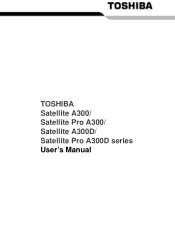 Toshiba Satellite A300 PSAG0C Users Manual Canada; English