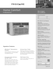 Frigidaire FFRE0633Q1 Product Specifications Sheet