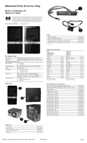 HP Pro 3120 Illustrated Parts and Service Map - HP Pro 3120 Minitower PC