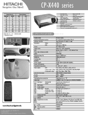 Hitachi CP-X440 Brochure