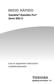 Toshiba S55T-C5264-4K Satellite S50-C Series Windows 8.1 Quick Start Guide - Spanish
