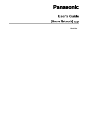Panasonic KX-HN6002W Home Network App User Guide