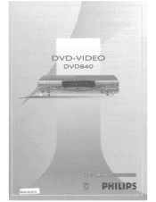 Philips DVD840AT User manual