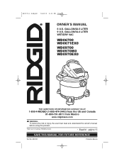 Ridgid WD0671 Owners Manual
